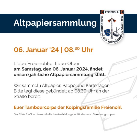 Altpapiersammlung 2024
